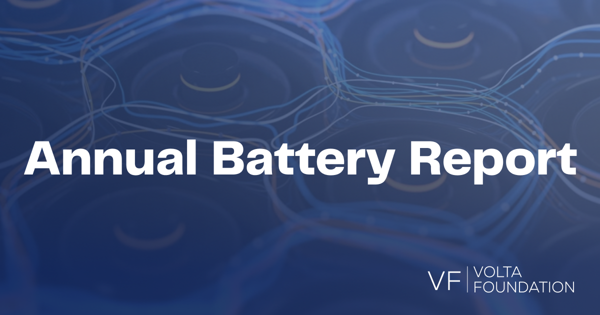 Volta Foundation Battery Report